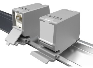  DINTEK DuraMAX Cat.6A UTP DIN Rail Mounted Coupler